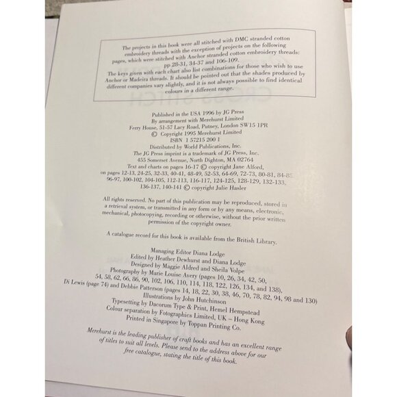 Cute & Cuddly Cross Stitch Book Hardcover 144 Pages Teddy Bears Kittens Baby Kid - Picture 5 of 12